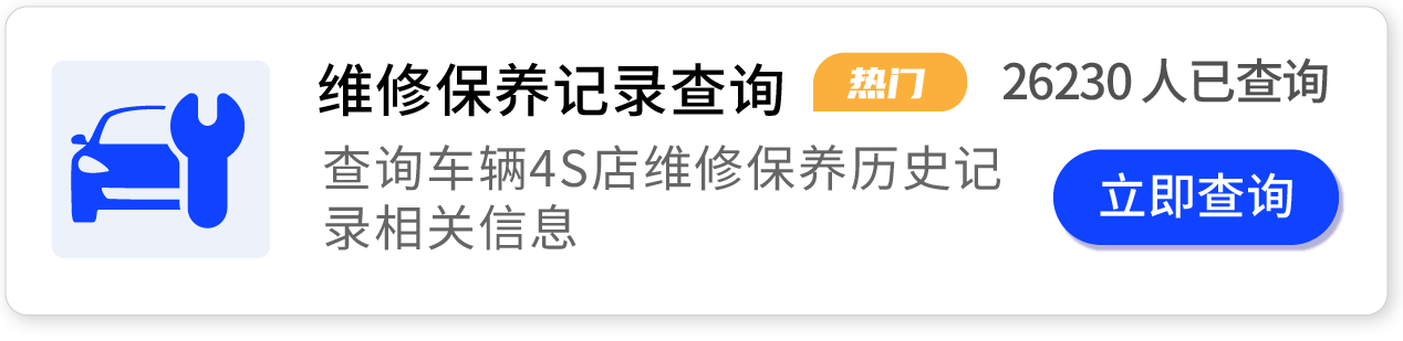 车辆维修保养记录查询,查询车辆4S店维修保养历史记录